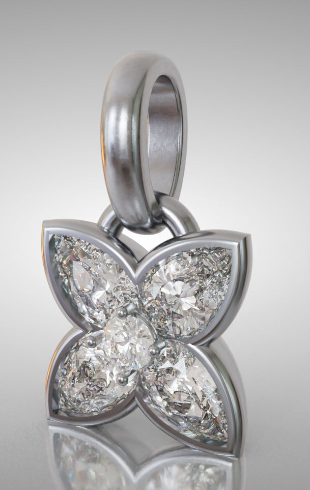 Pear Flower Pendant